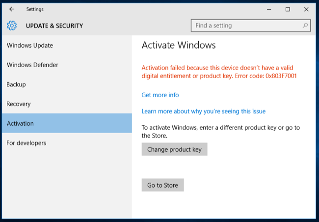 Install windows 10 without key
